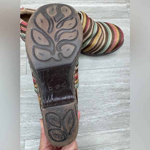 boc Nadiyya Striped Linen Comfort Clogs Womens Size 7 - Picture 9 of 12